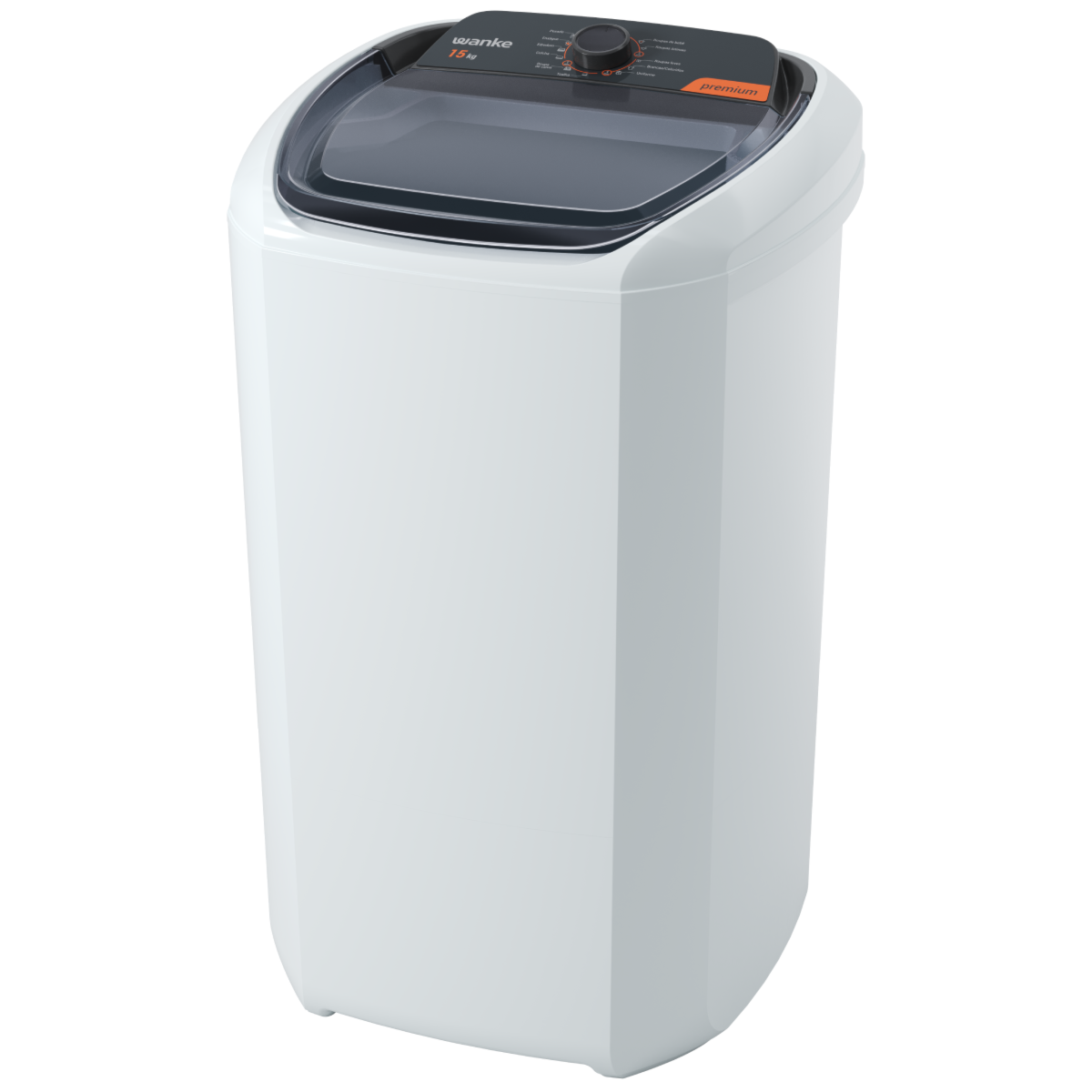 wan♡wan　大粒15kg Lavadora de Roupa Semiautomática Premium 15 Kg