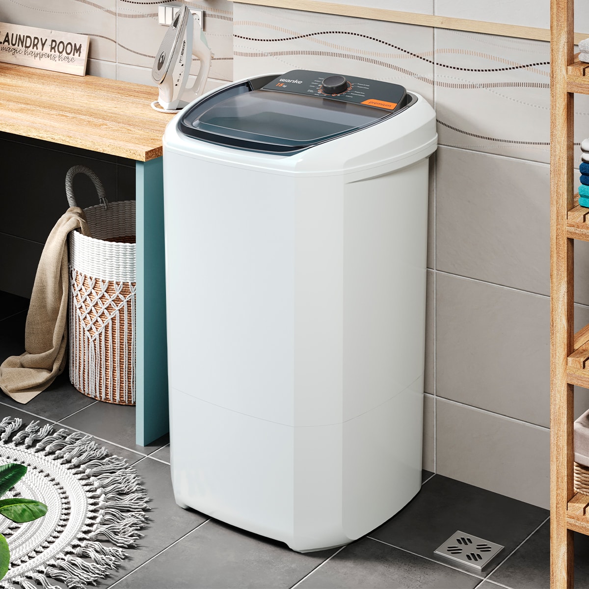 Lavadora de Roupa Semiautomática Premium 15 Kg