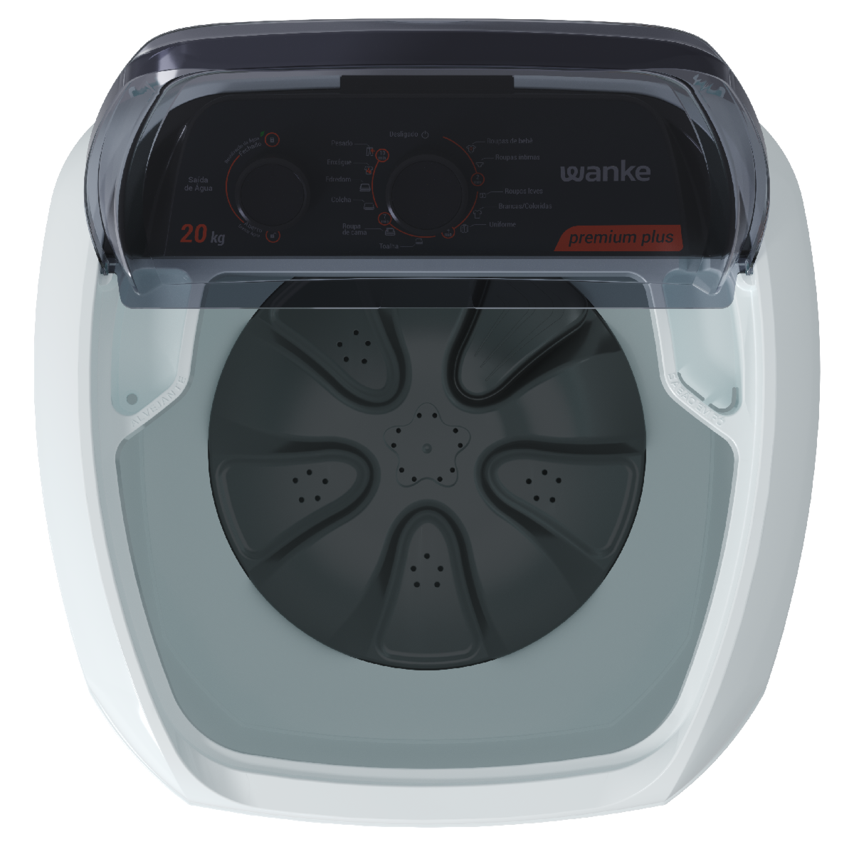 Lavadora de Roupa Semiautomática Premium Plus 20 Kg